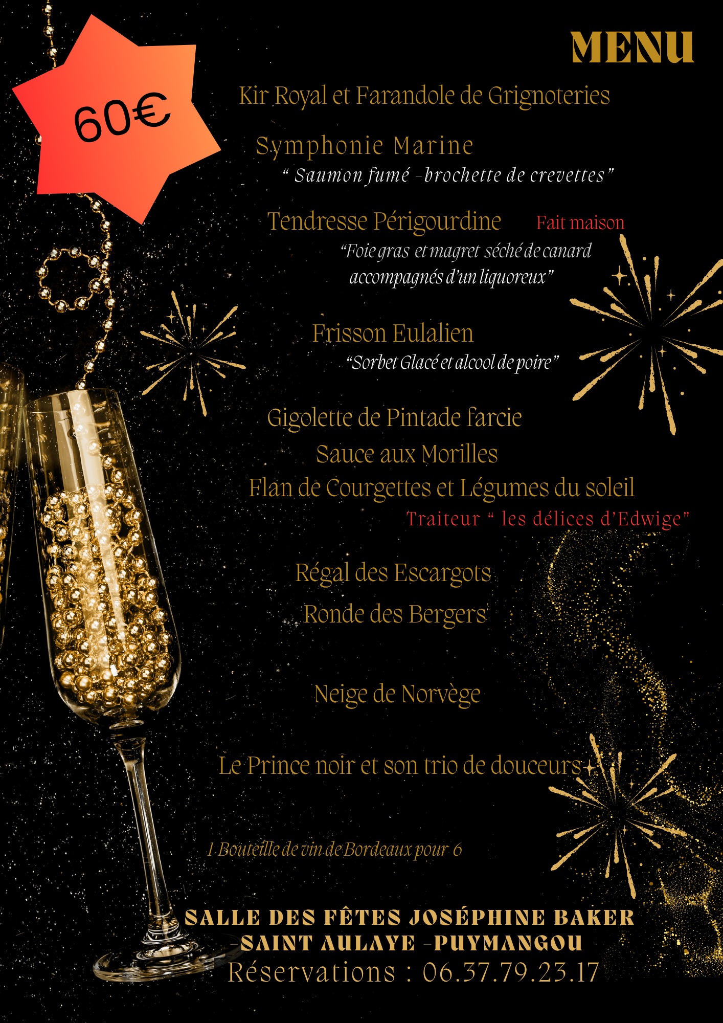 menu reveillon