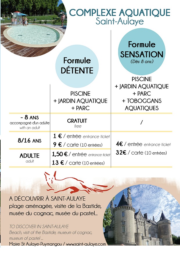 tarifs complexe 2017